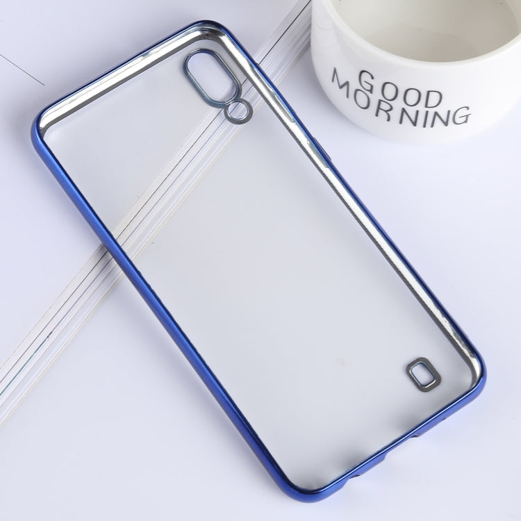 Ultra-thin Electroplating Soft TPU Protective Back Cover Case for Galaxy A10