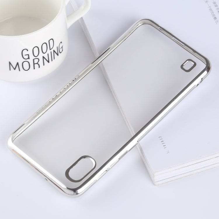 Ultra-thin Electroplating Soft TPU Protective Back Cover Case for Galaxy A10