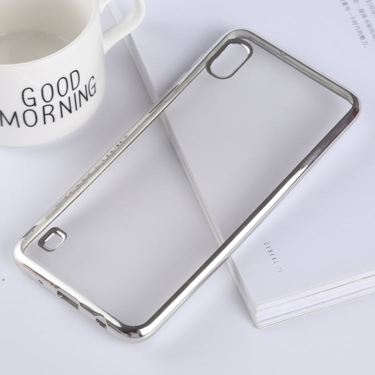 Ultra-thin Electroplating Soft TPU Protective Back Cover Case for Galaxy A10