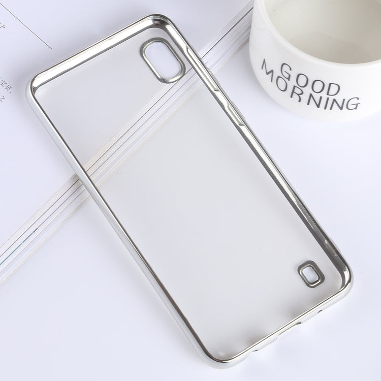 Ultra-thin Electroplating Soft TPU Protective Back Cover Case for Galaxy A10