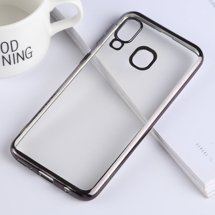 Ultra-thin Electroplating Soft TPU Protective Back Cover Case for Galaxy A40