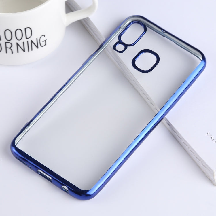 Ultra-thin Electroplating Soft TPU Protective Back Cover Case for Galaxy A40