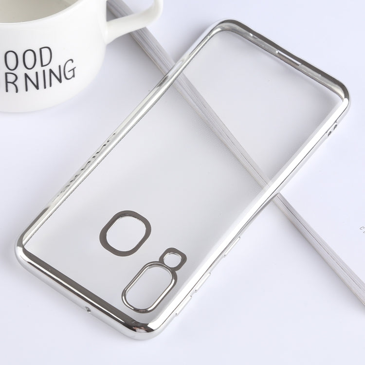 Ultra-thin Electroplating Soft TPU Protective Back Cover Case for Galaxy A40