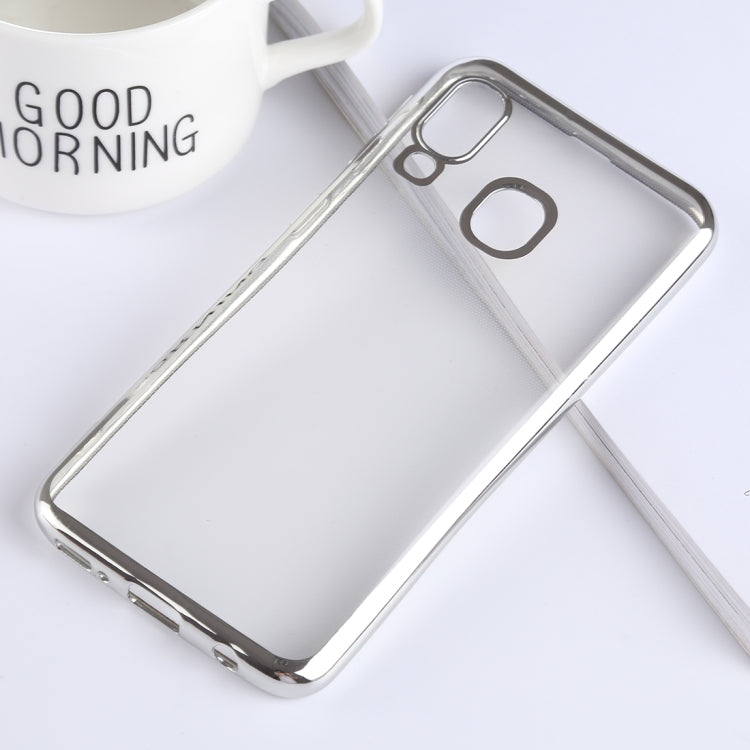 Ultra-thin Electroplating Soft TPU Protective Back Cover Case for Galaxy A40