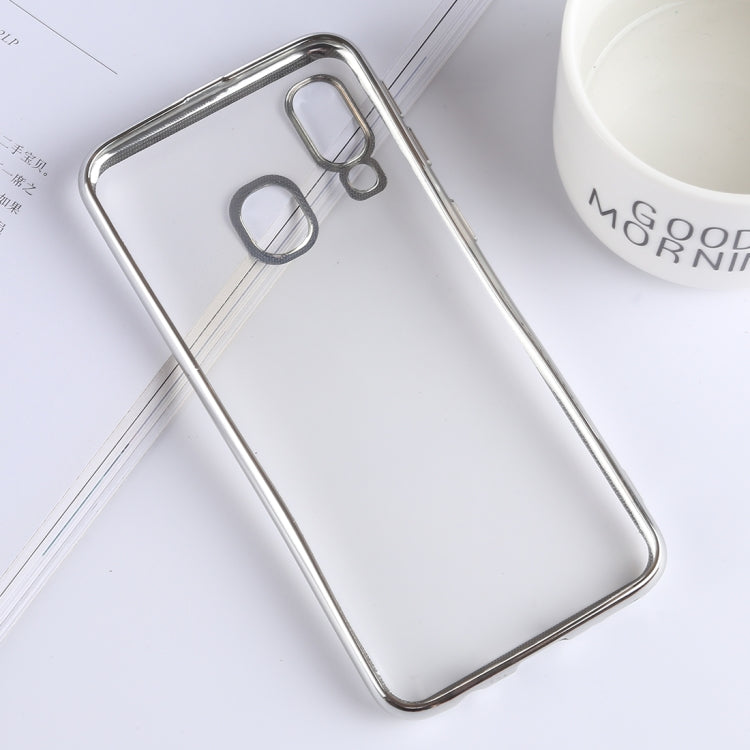 Ultra-thin Electroplating Soft TPU Protective Back Cover Case for Galaxy A40