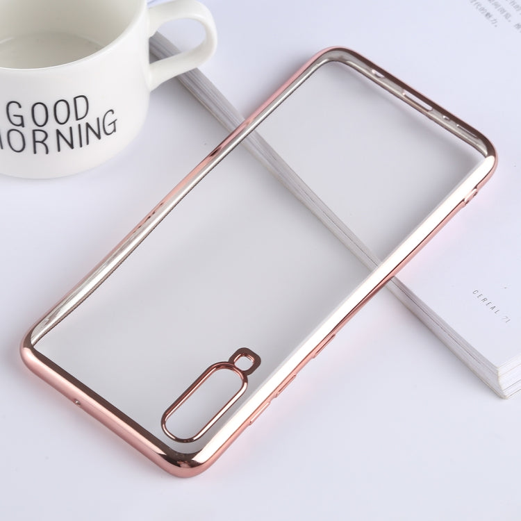 Ultra-thin Electroplating Soft TPU Protective Back Cover Case for Galaxy A50