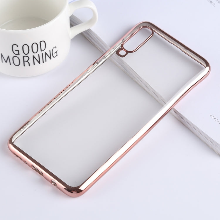 Ultra-thin Electroplating Soft TPU Protective Back Cover Case for Galaxy A50