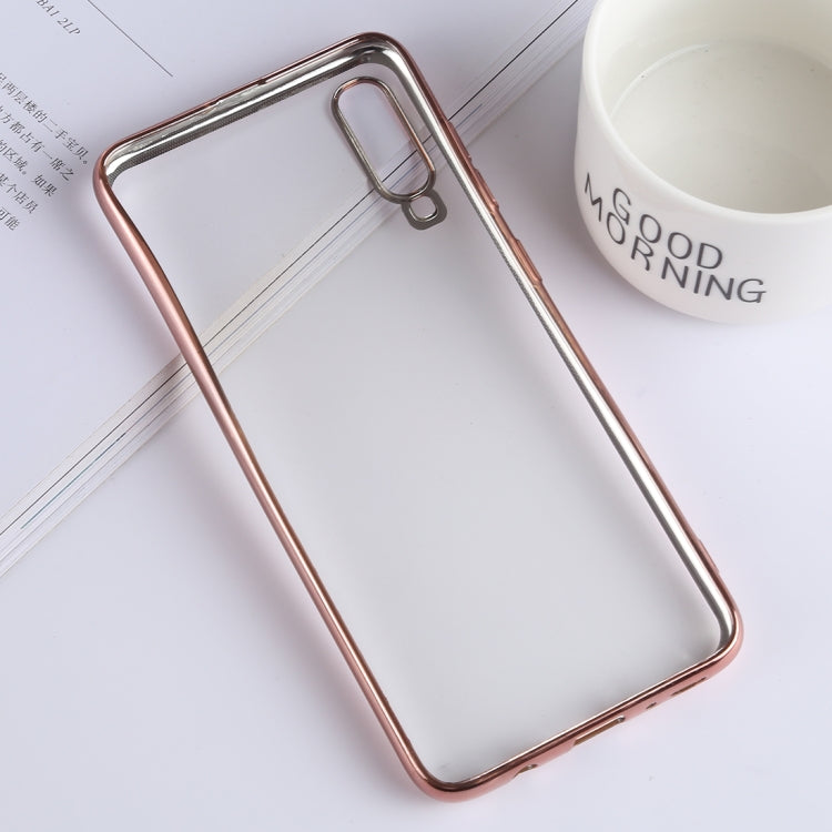 Ultra-thin Electroplating Soft TPU Protective Back Cover Case for Galaxy A50