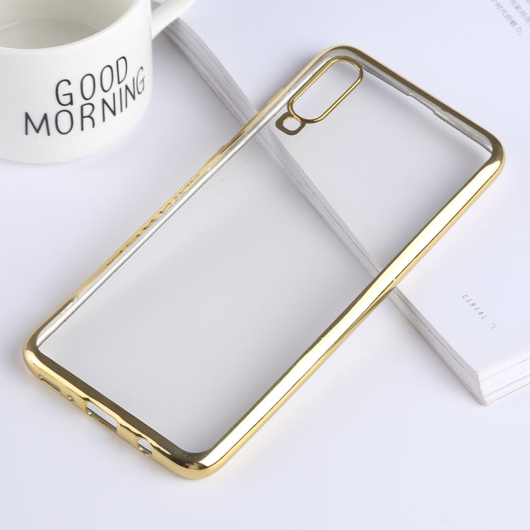 Ultra-thin Electroplating Soft TPU Protective Back Cover Case for Galaxy A70