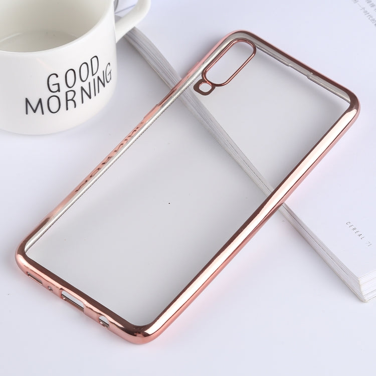 Ultra-thin Electroplating Soft TPU Protective Back Cover Case for Galaxy A70