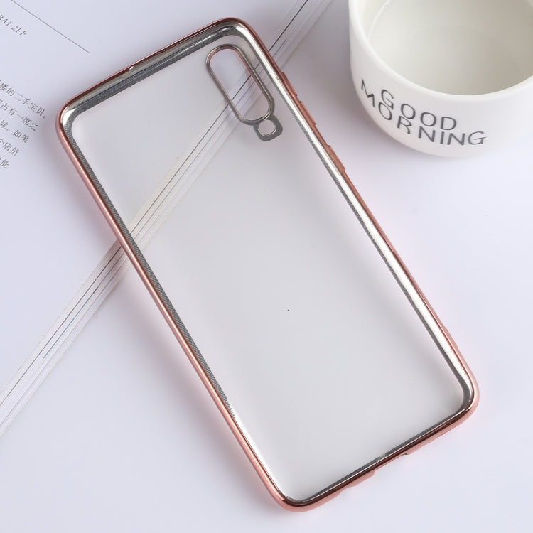 Ultra-thin Electroplating Soft TPU Protective Back Cover Case for Galaxy A70