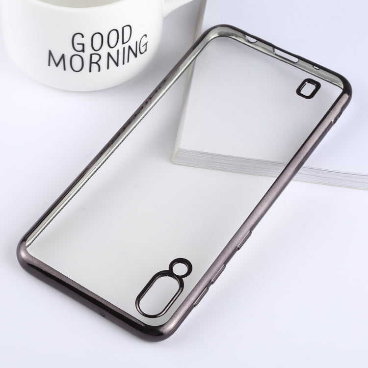Ultra-thin Electroplating Soft TPU Protective Back Cover Case for Galaxy M10