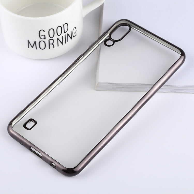 Ultra-thin Electroplating Soft TPU Protective Back Cover Case for Galaxy M10