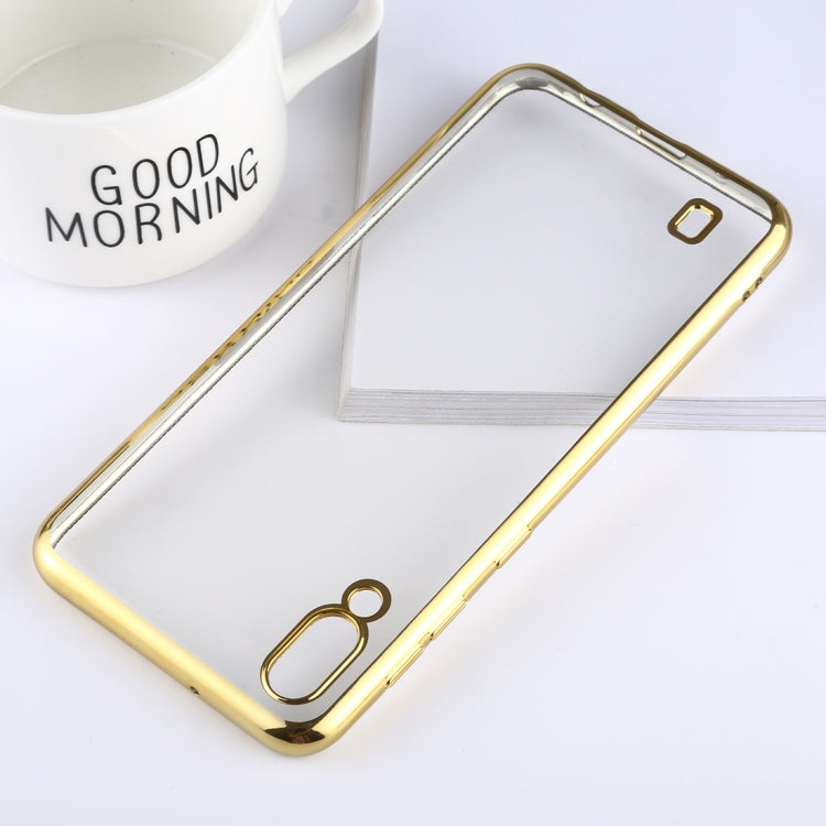 Ultra-thin Electroplating Soft TPU Protective Back Cover Case for Galaxy M10