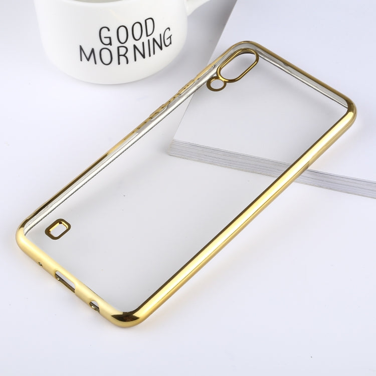 Ultra-thin Electroplating Soft TPU Protective Back Cover Case for Galaxy M10