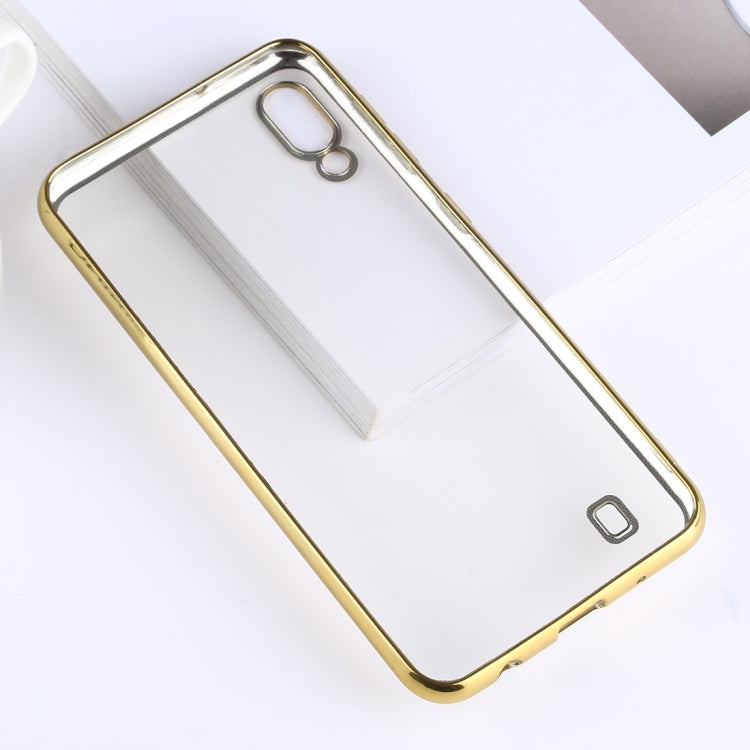 Ultra-thin Electroplating Soft TPU Protective Back Cover Case for Galaxy M10