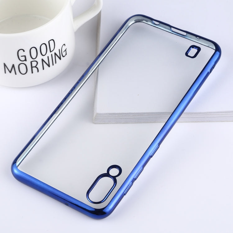 Ultra-thin Electroplating Soft TPU Protective Back Cover Case for Galaxy M10