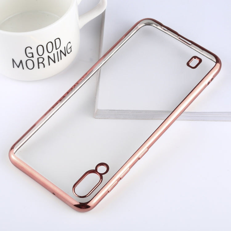 Ultra-thin Electroplating Soft TPU Protective Back Cover Case for Galaxy M10