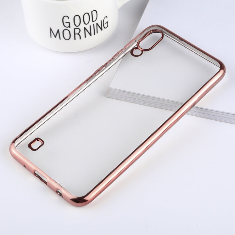 Ultra-thin Electroplating Soft TPU Protective Back Cover Case for Galaxy M10