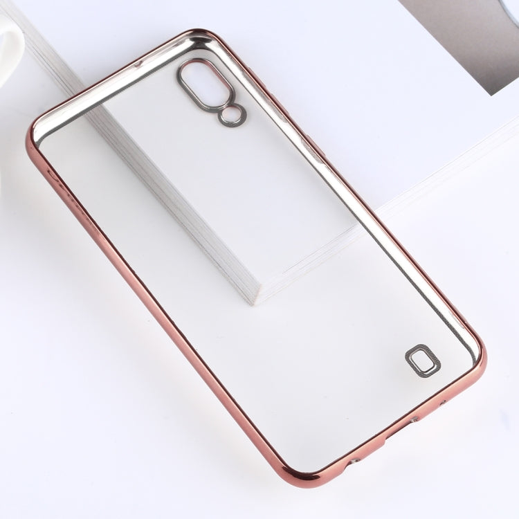 Ultra-thin Electroplating Soft TPU Protective Back Cover Case for Galaxy M10
