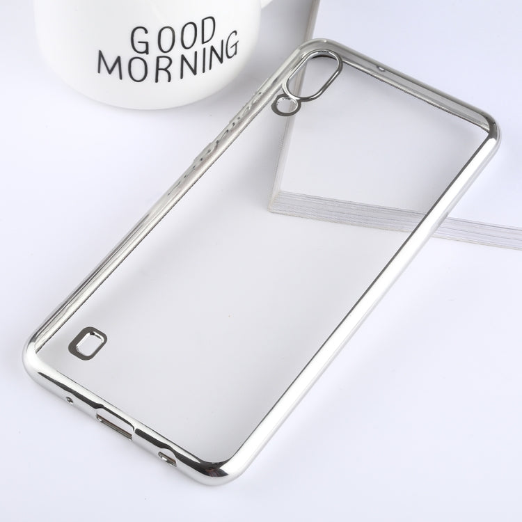 Ultra-thin Electroplating Soft TPU Protective Back Cover Case for Galaxy M10