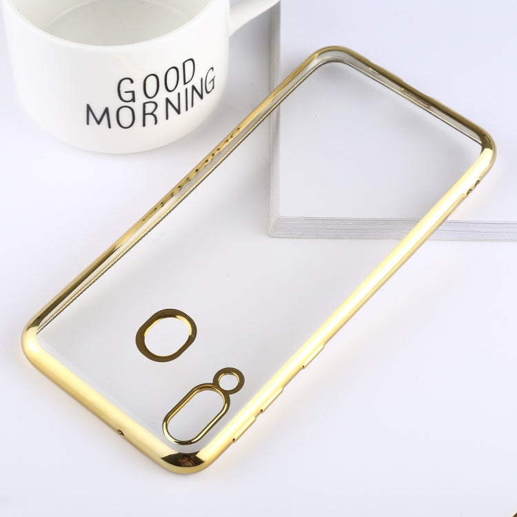 Ultra-thin Electroplating Soft TPU Protective Back Cover Case for Galaxy M20