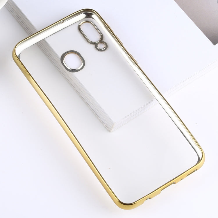 Ultra-thin Electroplating Soft TPU Protective Back Cover Case for Galaxy M20