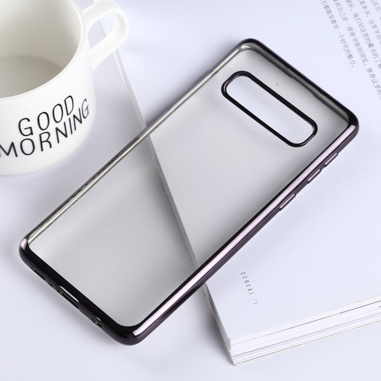 Ultra-thin Electroplating Soft TPU Protective Back Cover Case for Galaxy S10
