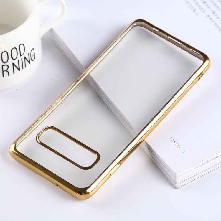 Ultra-thin Electroplating Soft TPU Protective Back Cover Case for Galaxy S10