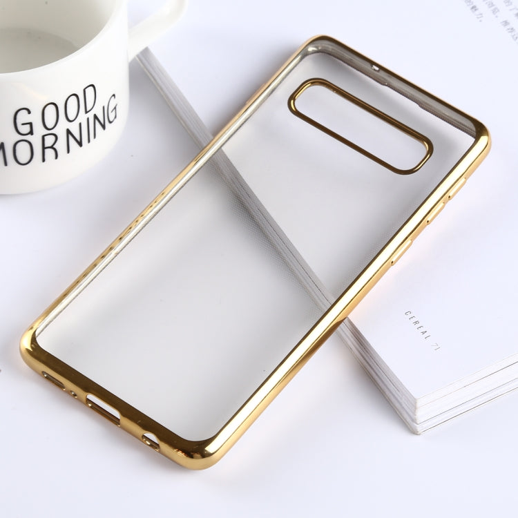 Ultra-thin Electroplating Soft TPU Protective Back Cover Case for Galaxy S10
