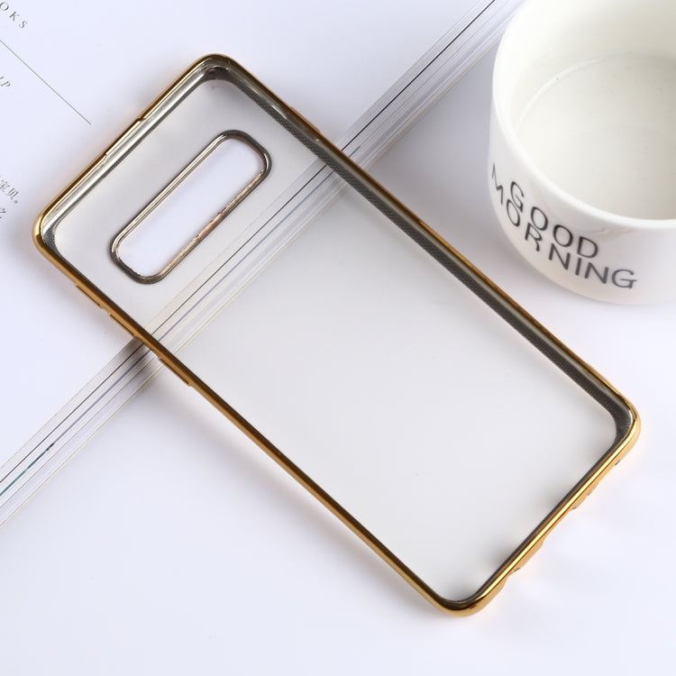 Ultra-thin Electroplating Soft TPU Protective Back Cover Case for Galaxy S10