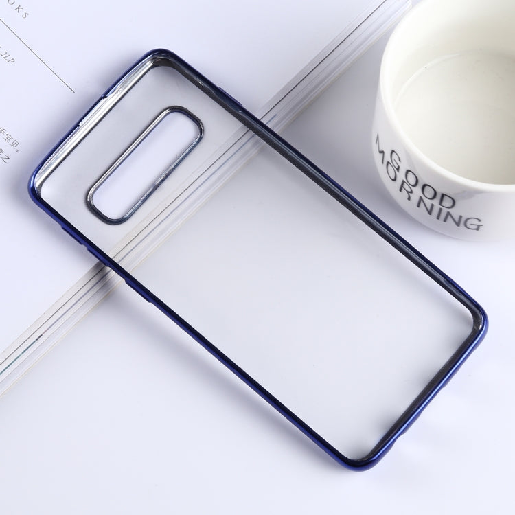 Ultra-thin Electroplating Soft TPU Protective Back Cover Case for Galaxy S10