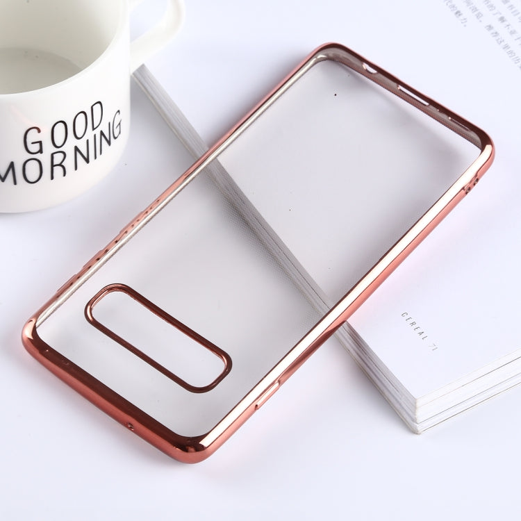 Ultra-thin Electroplating Soft TPU Protective Back Cover Case for Galaxy S10