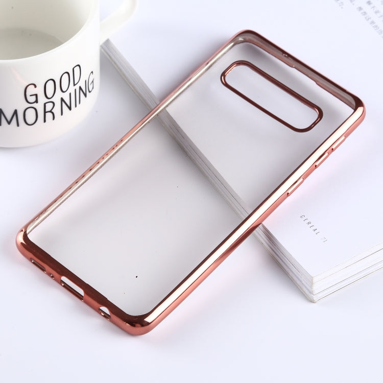 Ultra-thin Electroplating Soft TPU Protective Back Cover Case for Galaxy S10