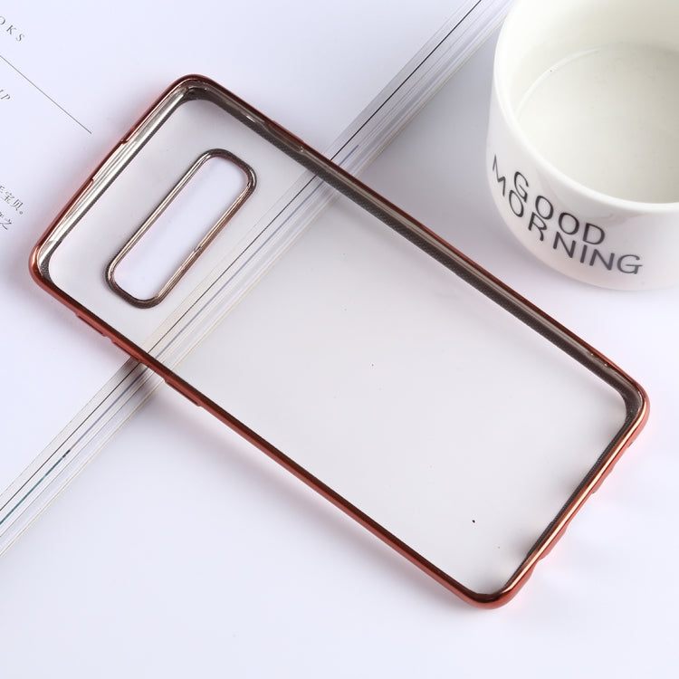 Ultra-thin Electroplating Soft TPU Protective Back Cover Case for Galaxy S10