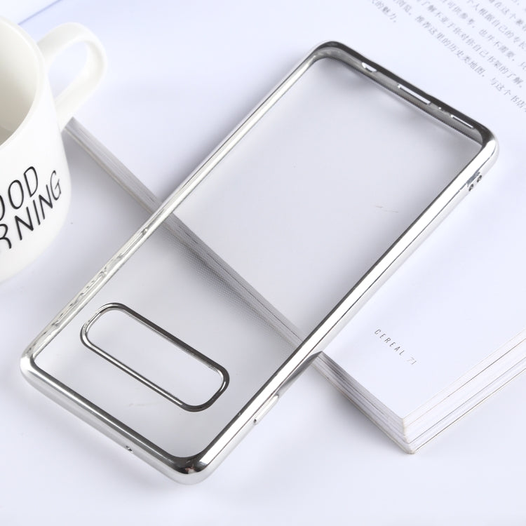 Ultra-thin Electroplating Soft TPU Protective Back Cover Case for Galaxy S10