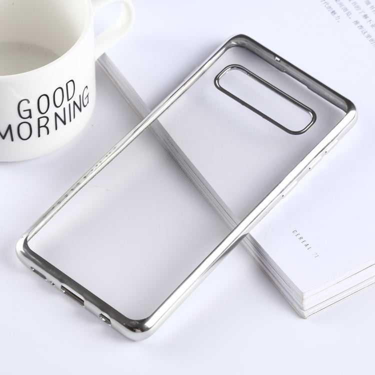Ultra-thin Electroplating Soft TPU Protective Back Cover Case for Galaxy S10