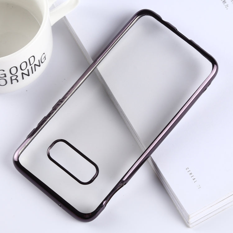 Ultra-thin Electroplating Soft TPU Protective Back Cover Case for Galaxy S10e