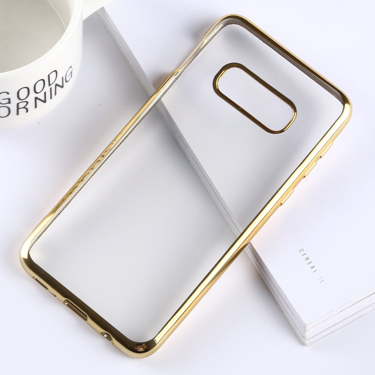 Ultra-thin Electroplating Soft TPU Protective Back Cover Case for Galaxy S10e