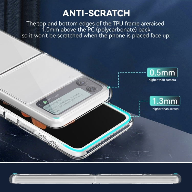 For Samsung Galaxy Z Flip4 All-inclusive Clear Crystal PC +TPU Shockproof Phone Case(Transparent)