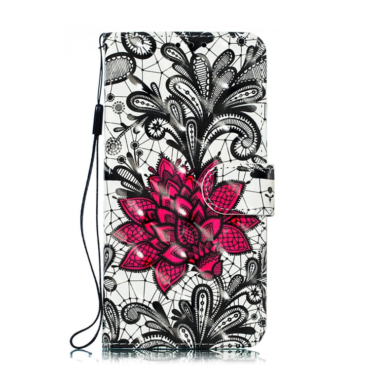 3D Lace Flower Pattern Horizontal Flip PU Leather Case for Galaxy S10+, with Holder & Card Slots & Wallet & Photo Frame
