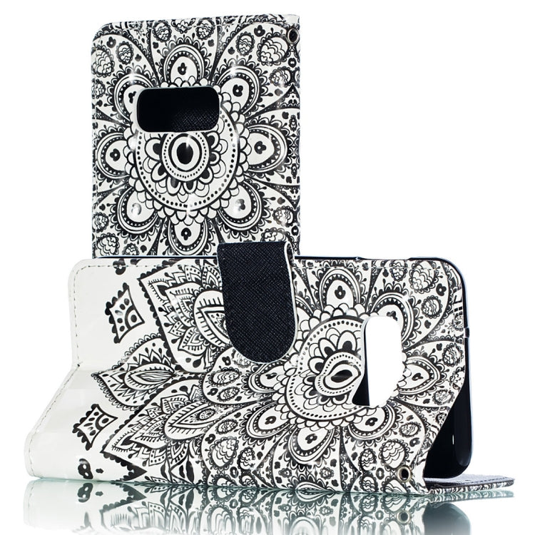 3D Mandala Pattern Horizontal Flip PU Leather Case for Galaxy S10e, with Holder & Card Slots & Wallet & Photo Frame