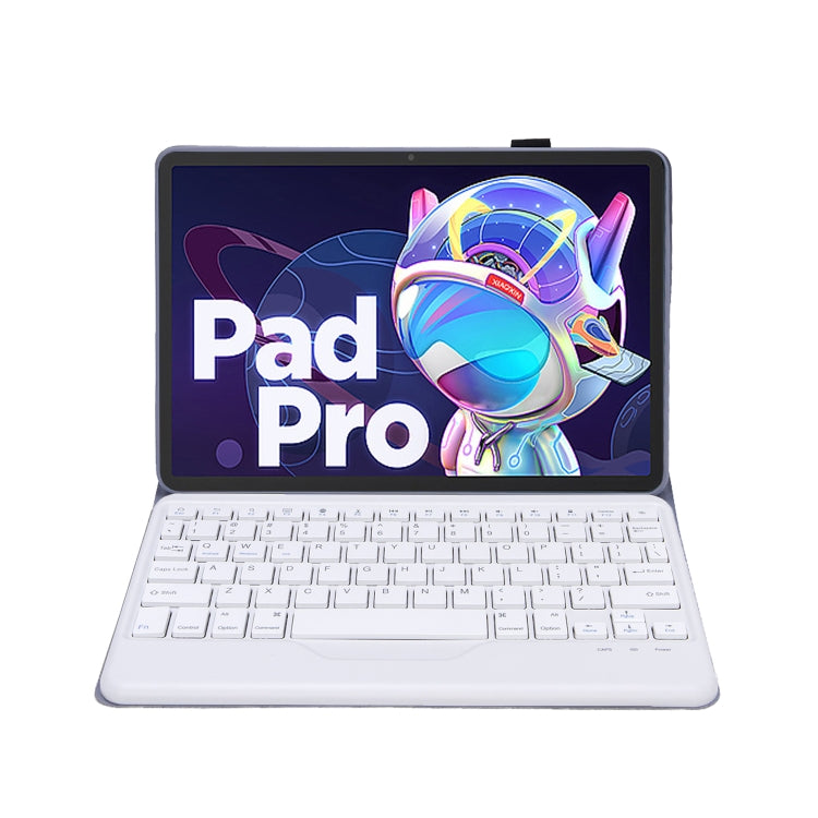 AM20-B Lambskin Texture Ultra-thin Bluetooth Keyboard Leather Tablet Case For Lenovo Xiaoxin Pad 2022 10.6 inch/Tab M10 Plus 10.6 3rd Gen 2022