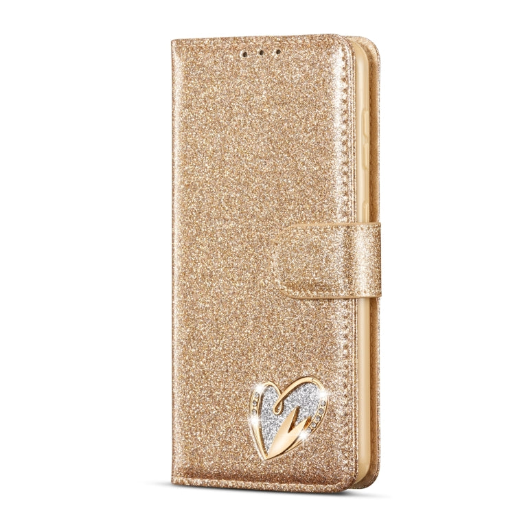 For Samsung Galaxy S21+ 5G Glitter Powder Love Leather Phone Case