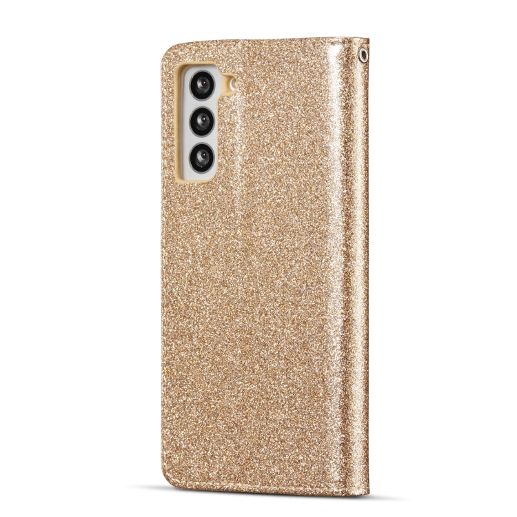 For Samsung Galaxy S21+ 5G Glitter Powder Love Leather Phone Case