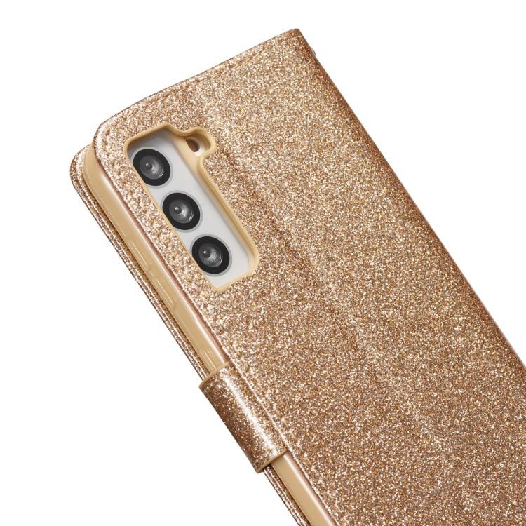 For Samsung Galaxy S21+ 5G Glitter Powder Love Leather Phone Case