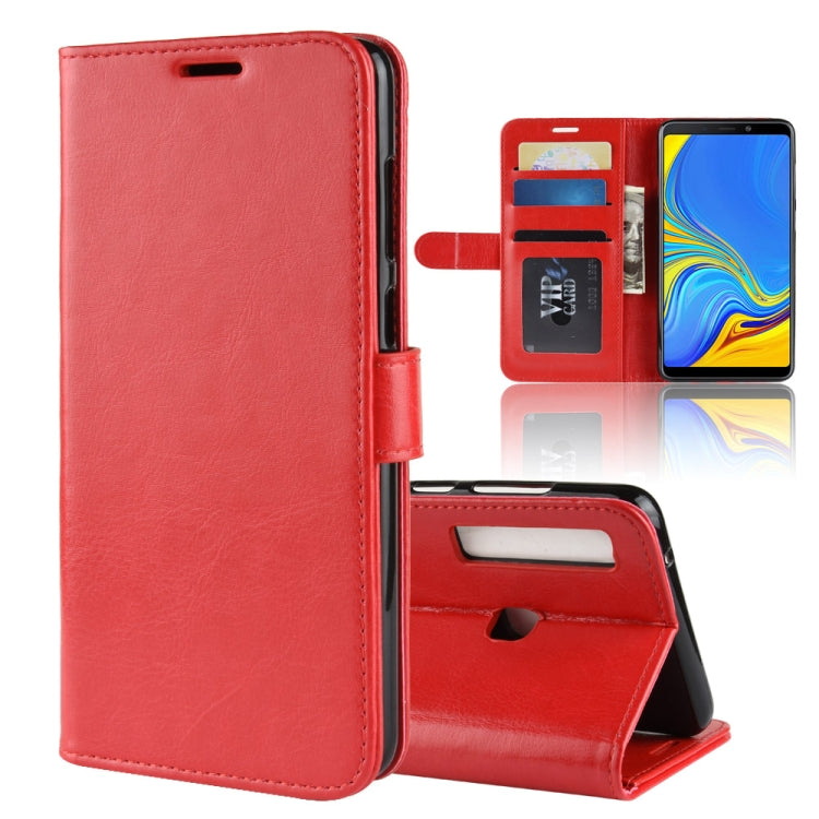 R64 Texture Single Fold Horizontal Flip Leather Case for Galaxy A9 (2018) / A9s, with Holder & Card Slots & Wallet
