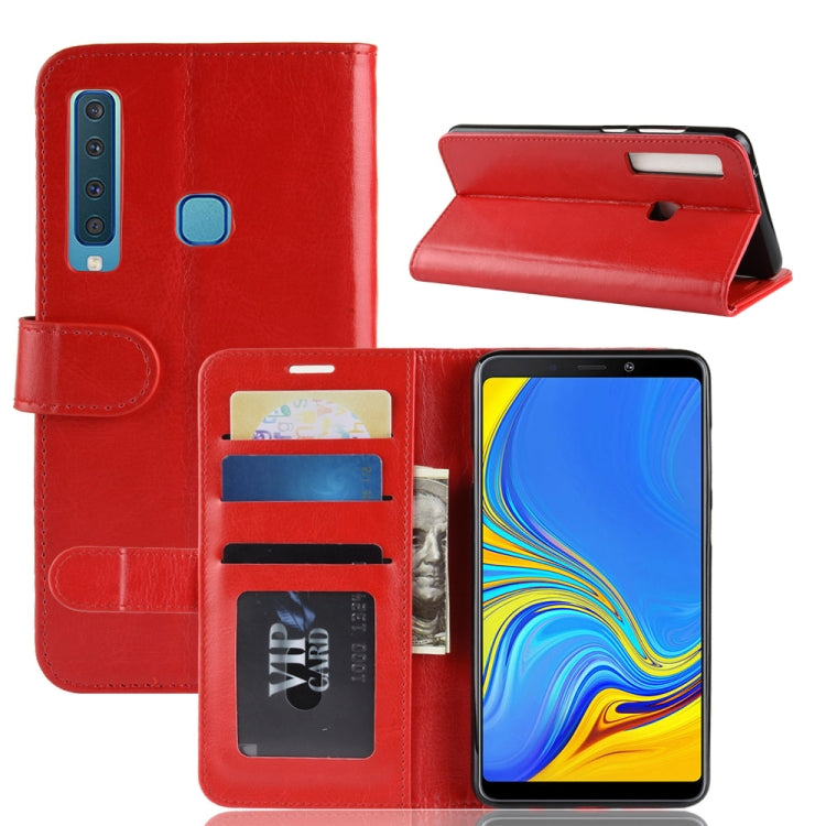 R64 Texture Single Fold Horizontal Flip Leather Case for Galaxy A9 (2018) / A9s, with Holder & Card Slots & Wallet