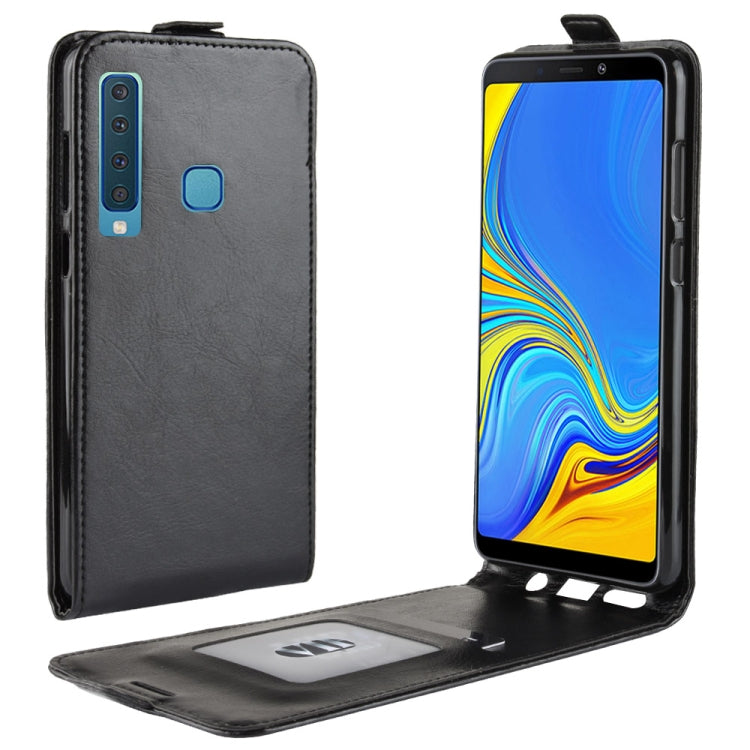 R64 Texture Single fold Vertical Flip Leather Case for Galaxy A9 (2018) / A9s, with Card Slots & Wallet