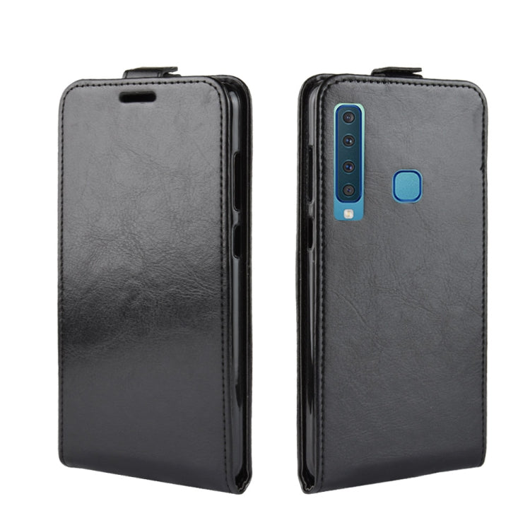 R64 Texture Single fold Vertical Flip Leather Case for Galaxy A9 (2018) / A9s, with Card Slots & Wallet